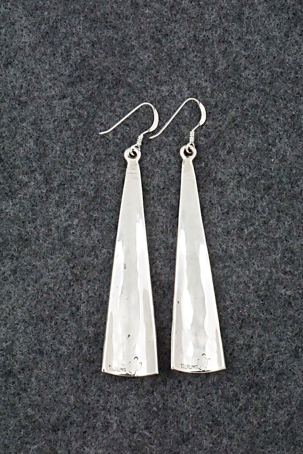 Turquoise, Coral & Sterling Silver Earrings - Jolene Yazzie