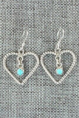Turquoise & Sterling Silver Earrings - Sylvia Chee