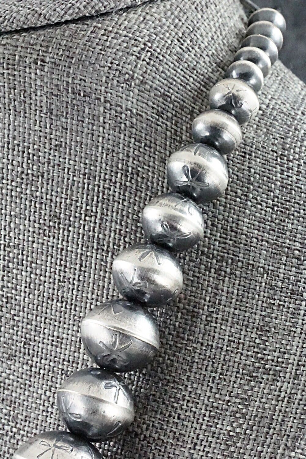Navajo Pearl Sterling Silver Necklace Set - Preston Haley