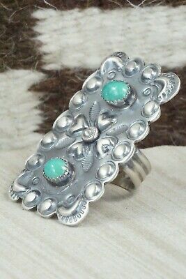 Turquoise and Sterling Silver Ring - Tim Yazzie - Size 7