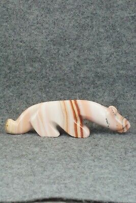 Mountain Lion Zuni Fetish Carving - Reynold Lunasee