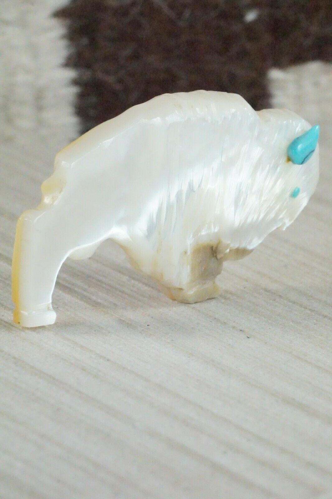Buffalo Zuni Fetish Carving - Kevin Quam