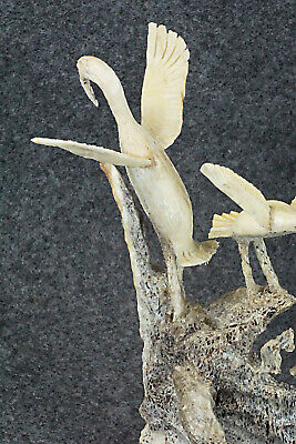 Sandhill Crane Zuni Fetish Carving - Ruben Najera