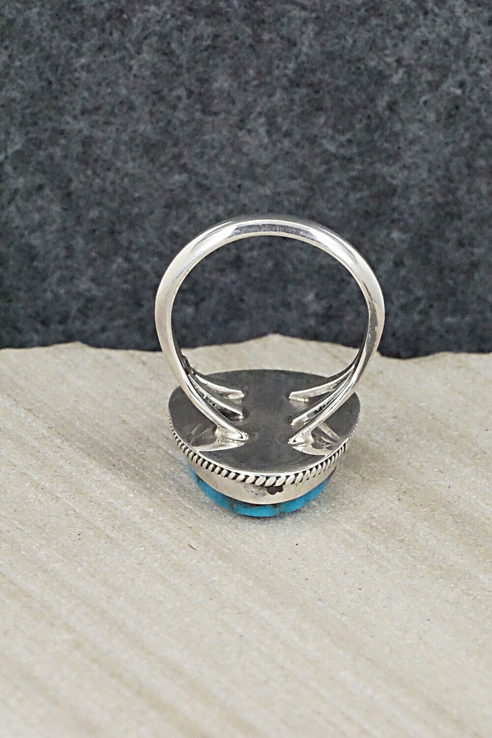 Turquoise & Sterling Silver Ring - Alice Rose Saunders - Size 7.25