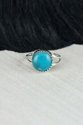 Navajo Turquoise and Sterling Silver Ring - Robert Martinez - Size 5.5 - High Lonesome Trading