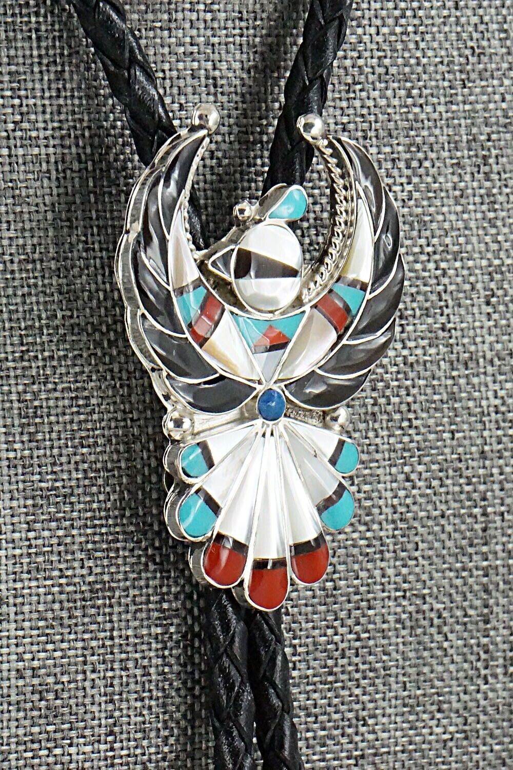Multi Stone & Sterling Silver Bolo Tie - Verdel Niiha
