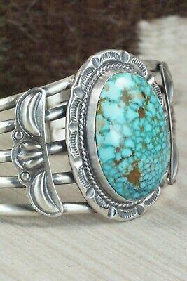 Turquoise & Sterling Silver Bracelet - Raymond Delgarito - High Lonesome Trading