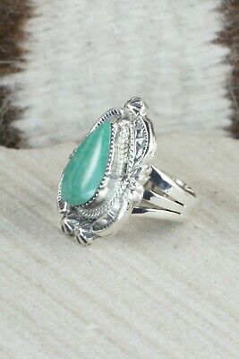Turquoise & Sterling Silver Ring - Irvin Tsosie - Size 5.25