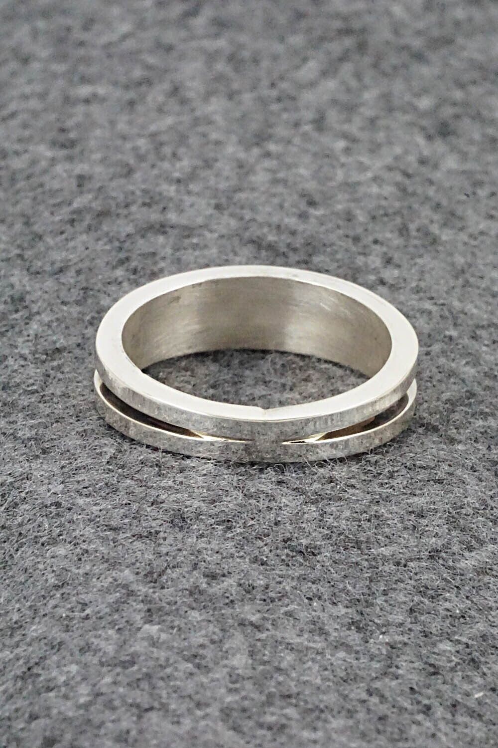 Multi-Stone & Sterling Silver Inlay Ring - Wilbert Muskett Jr. - Size 12
