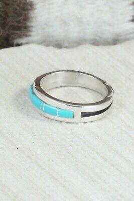 Turquoise & Sterling Silver Ring - Wilbert Muskett - Size 11 - High Lonesome Trading
