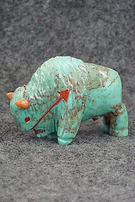Buffalo Zuni Fetish Carving - Andres Quandelacy