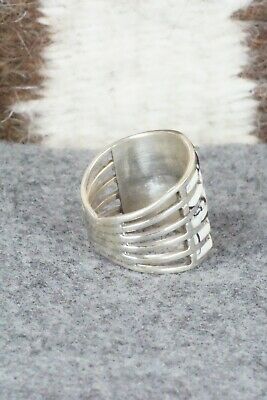 White Buffalo & Sterling Silver Ring - Andrew Enrico - Size 6.25