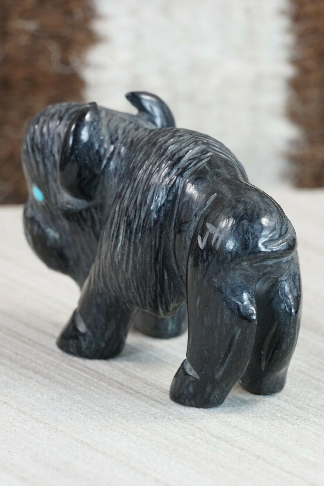 Buffalo Zuni Fetish Carving - Jonas Hastito