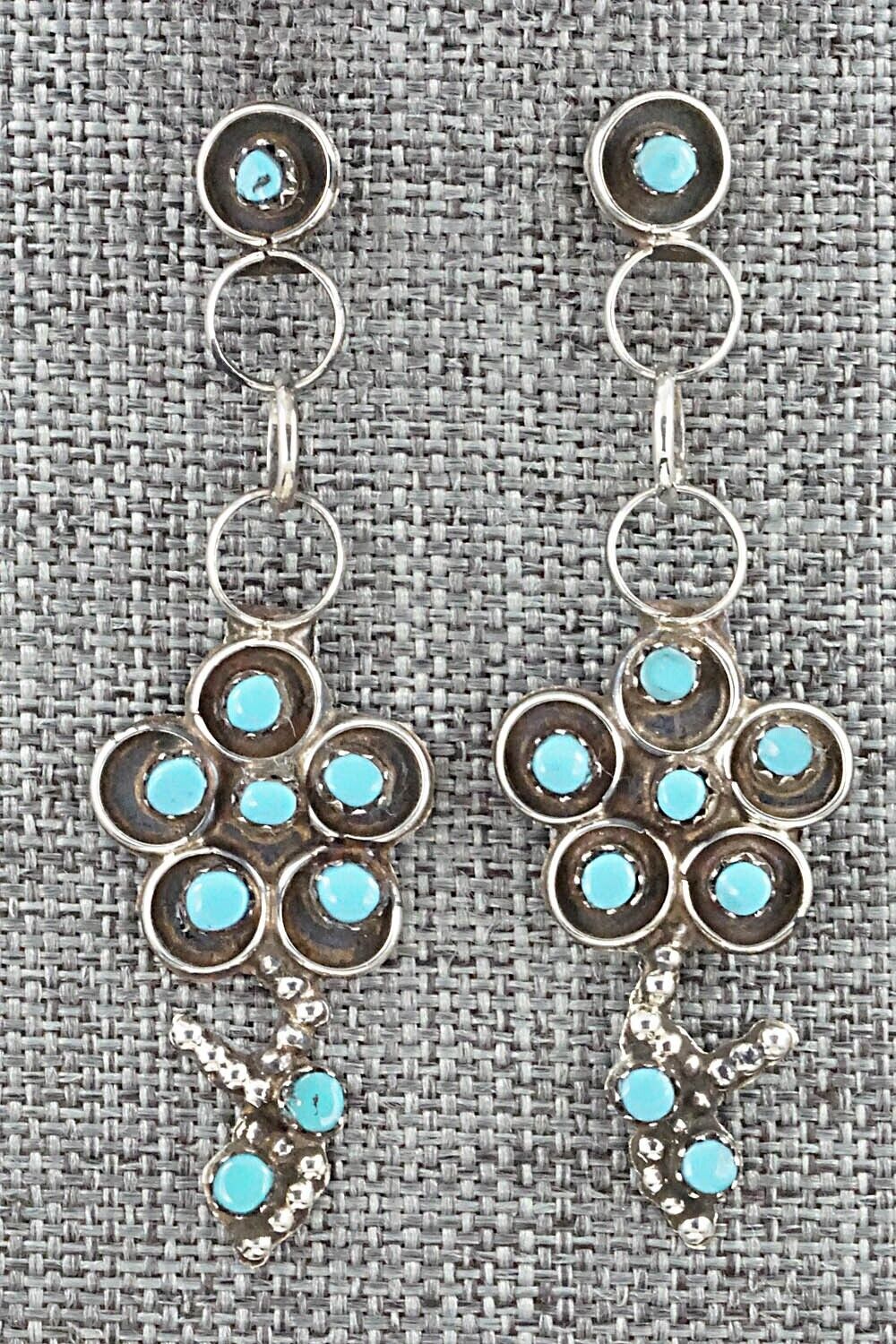Turquoise & Sterling Silver Earrings - Marlon Quam