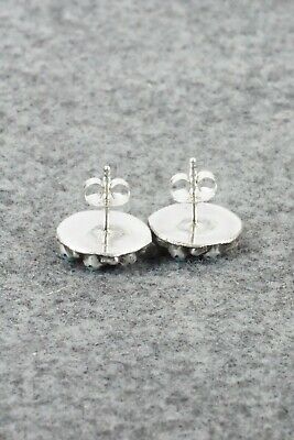Turquoise & Sterling Silver Earrings - Randy Hooee