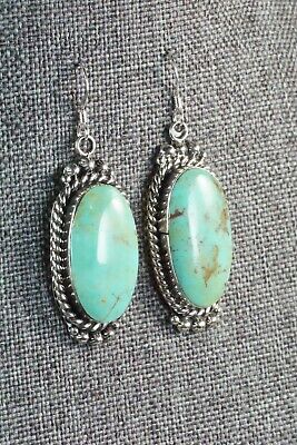 Turquoise & Sterling Silver Earrings - Greg Yazzie