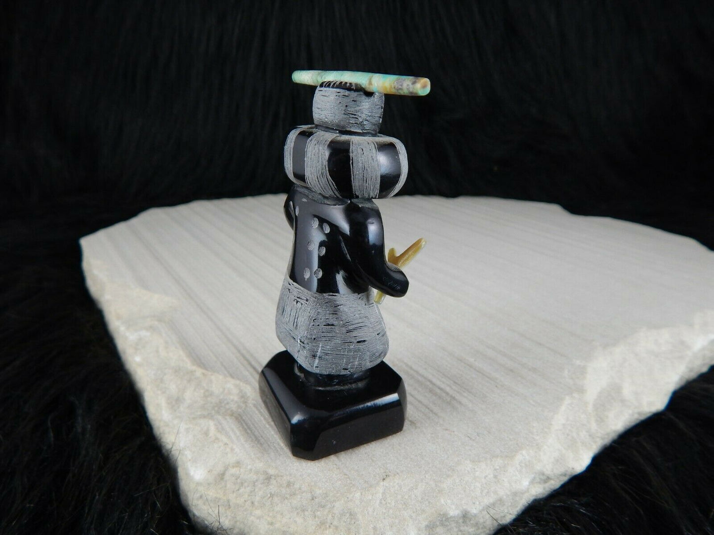 Dancer - Zuni Fetish - Russell Shack - Zuni Dancer Carving - Native American - High Lonesome Trading