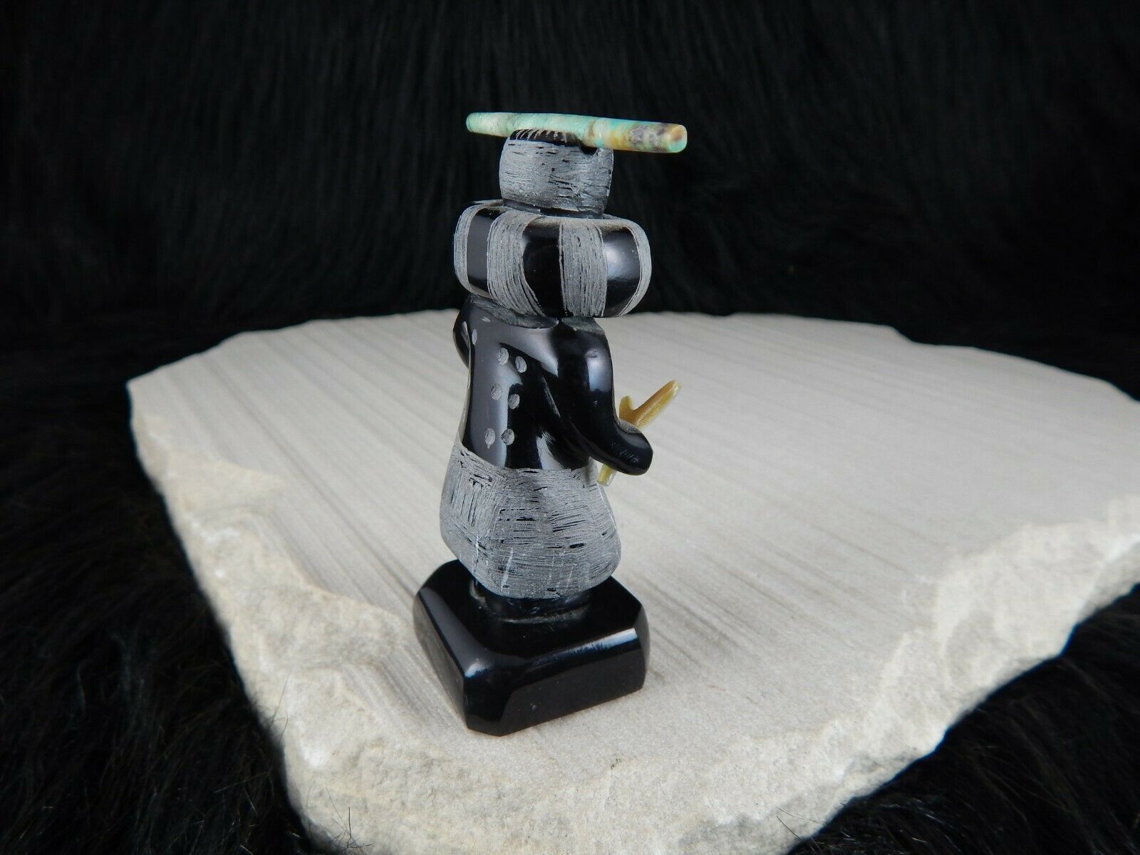 Dancer - Zuni Fetish - Russell Shack - Zuni Dancer Carving - Native American - High Lonesome Trading