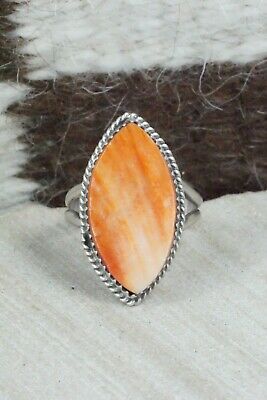 Spiny Oyster and Sterling Silver Ring - Selina Warner - Size 8