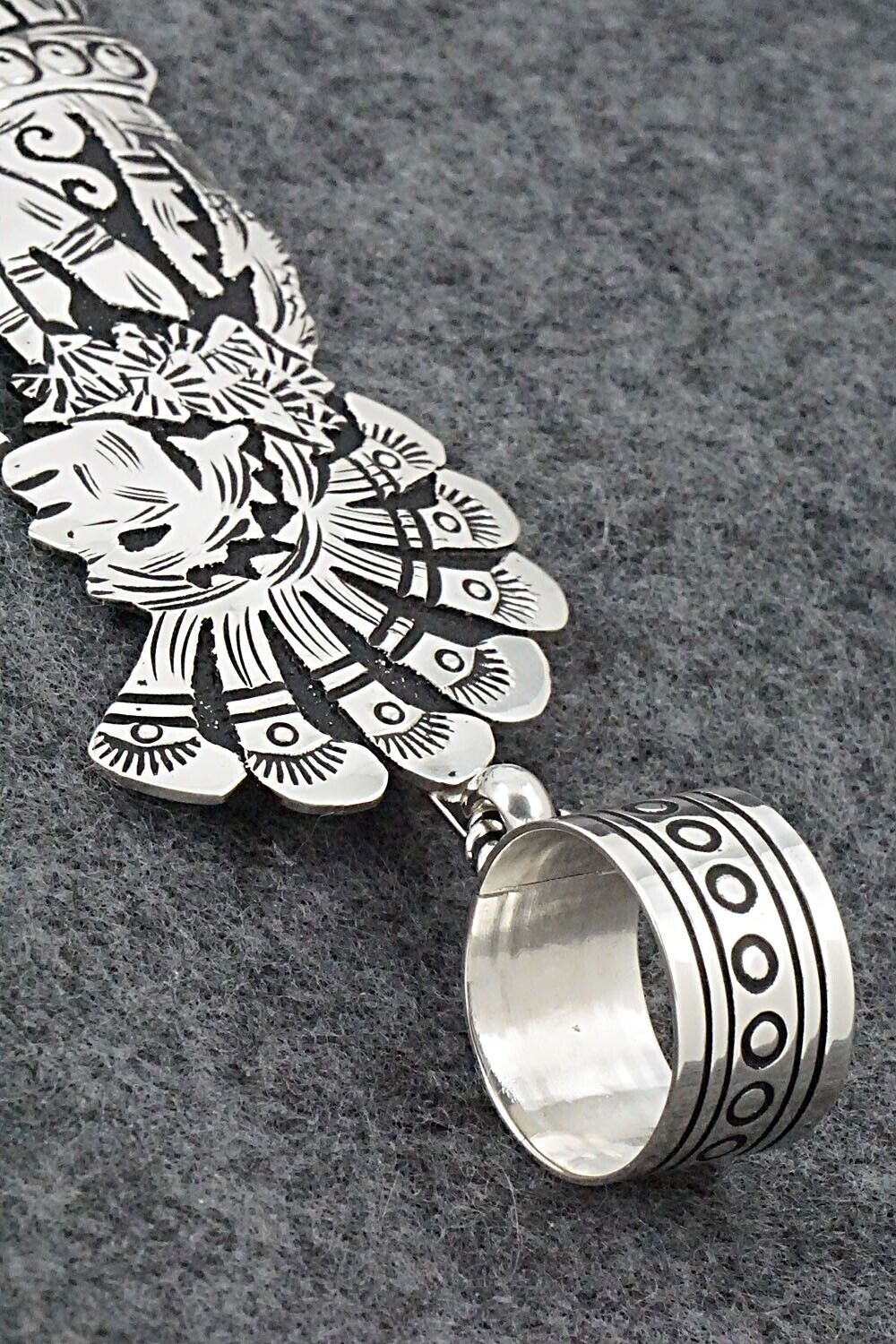 Turquoise & Sterling Silver Pendant - Richard Singer