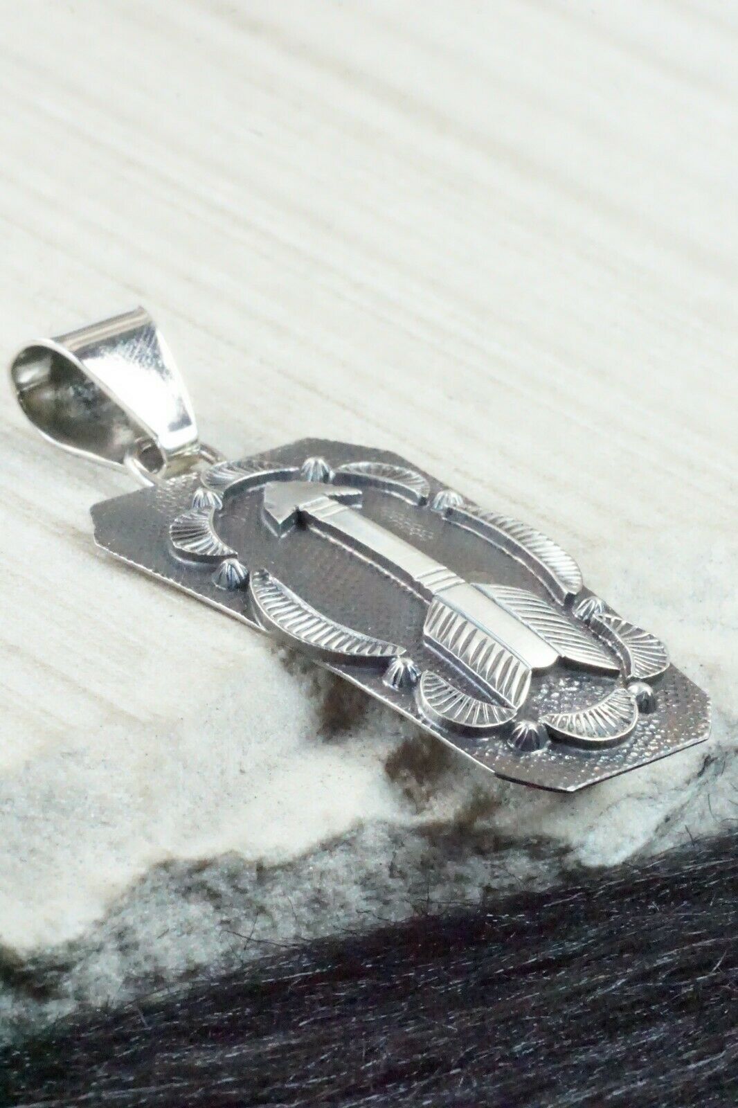 Sterling Silver Pendant - Navajo - High Lonesome Trading