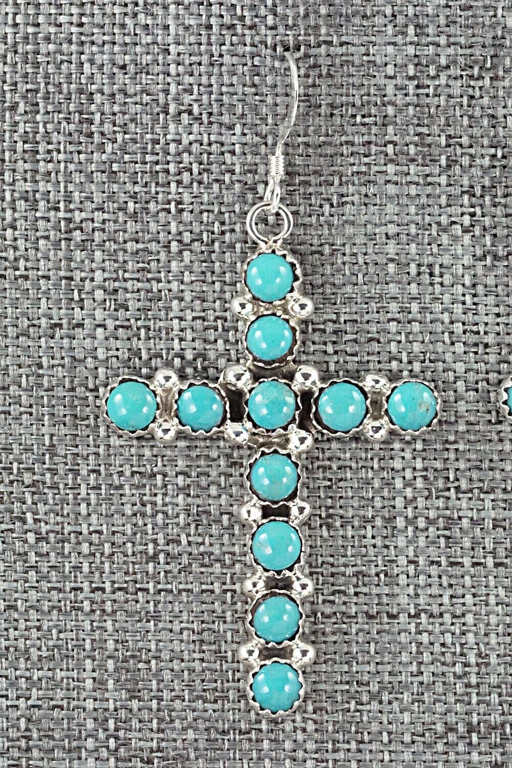Turquoise and Sterling Silver Earrings - Roberta Begay