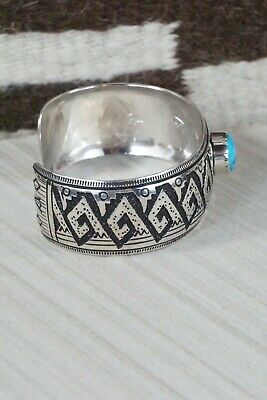 Navajo Turquoise & Sterling Silver Bracelet - Richard Singer