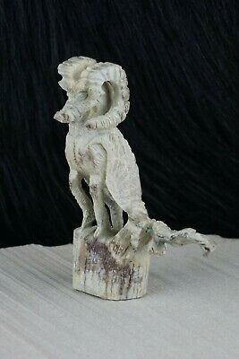 Ram and Eagle Zuni Fetish Carving - Jerrold Lahaleon - High Lonesome Trading