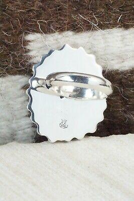 Turquoise & Sterling Silver Ring - Calvin Belin - Size 8 - High Lonesome Trading