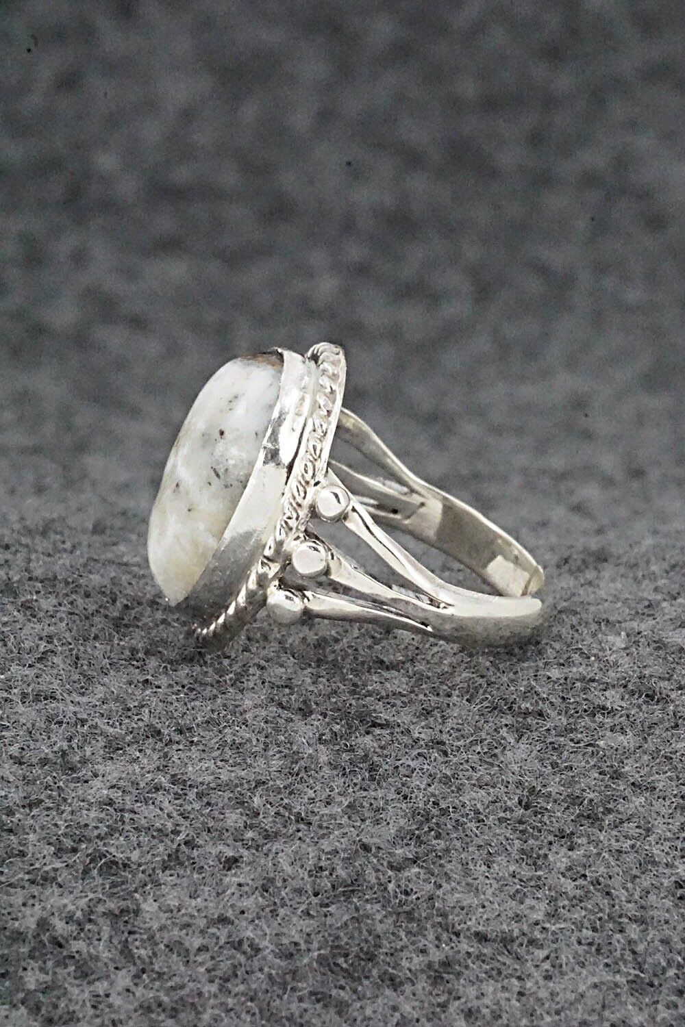 White Buffalo & Sterling Silver Ring - Grace Kenneth - Size 5