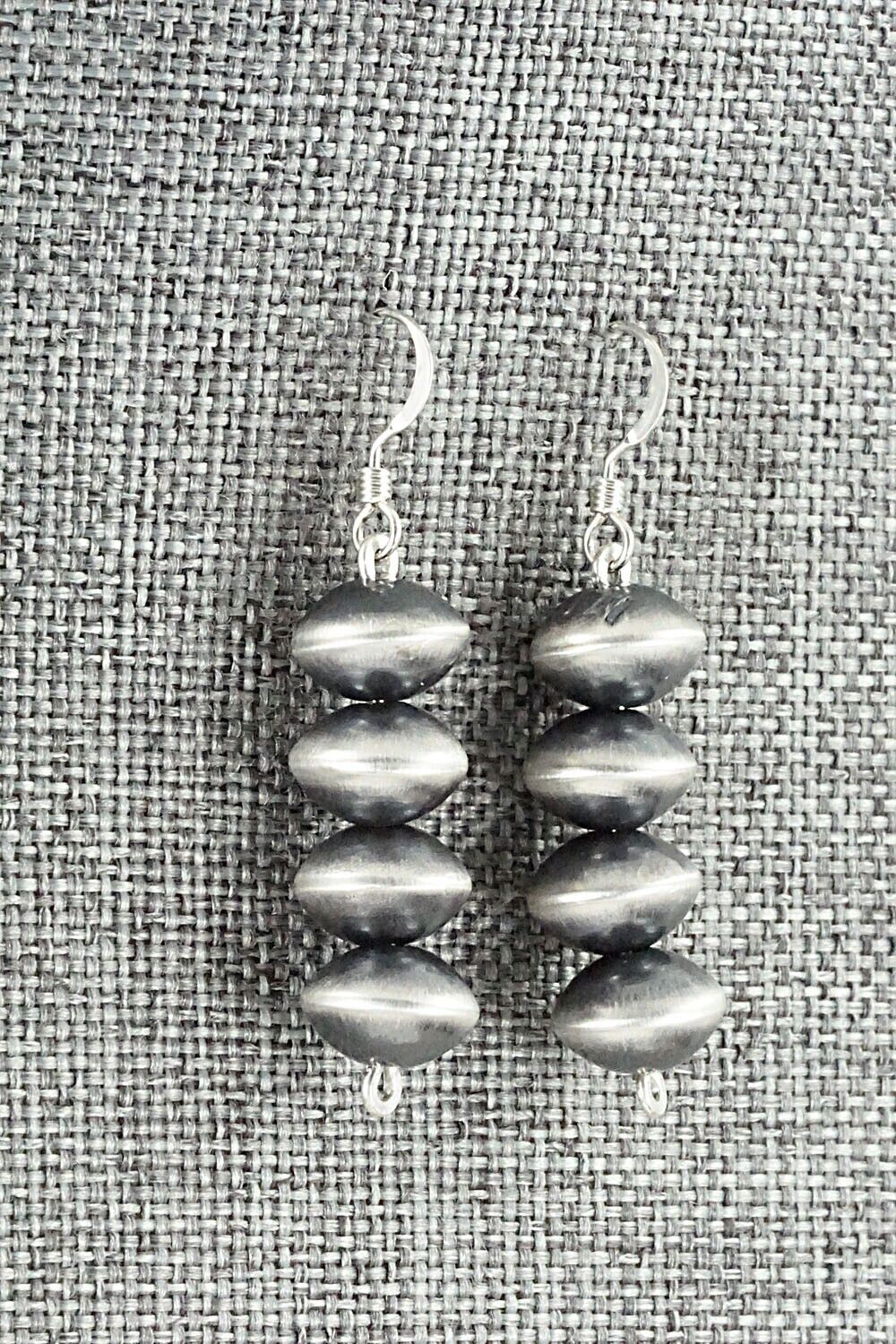 Sterling Silver Navajo Pearl Earrings - Preston Haley