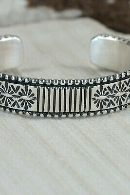 Navajo Sterling Silver Bracelet - Jonathan Nez
