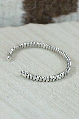 Navajo Sterling Silver Bracelet - Elaine Tahe
