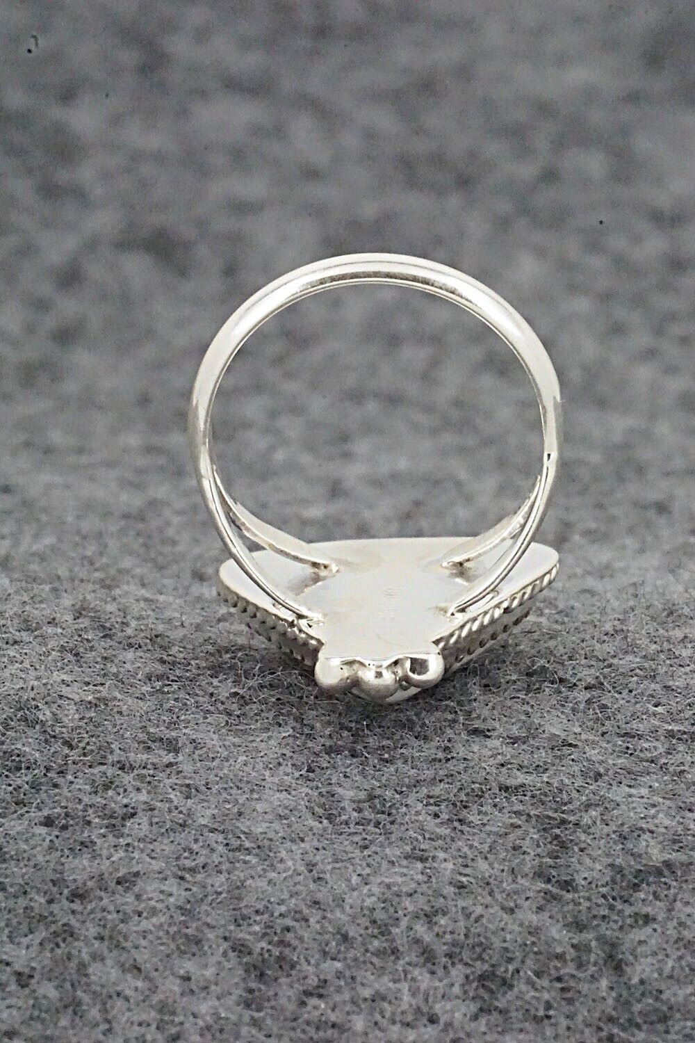 White Buffalo & Sterling Silver Ring - Judy Largo - Size 7.5