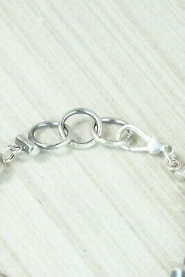 Sterling Silver Navajo Pearl Link Bracelet - Jan Mariano