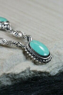 Navajo Turquoise & Sterling Silver Necklace - Lee Shorty
