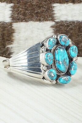 Turquoise & Sterling Silver Bracelet - Ted Brea