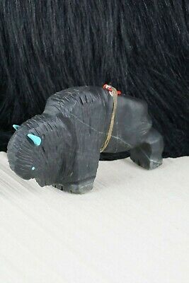 Buffalo Zuni Fetish Carving - Kevin Quam - High Lonesome Trading