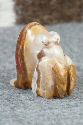 Frog Zuni Fetish Carving - Rosella Soseeah