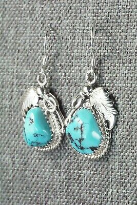 Turquoise & Sterling Silver Earrings - Roberta Begay