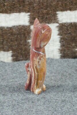 Cat Zuni Fetish Carving - Kenny Chavez