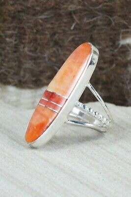 Spiny Oyster & Sterling Silver Ring - Harold Smith - Size 5.5