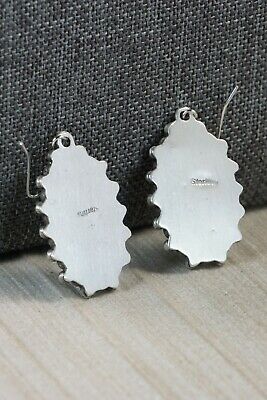 Navajo Turquoise & Sterling Silver Earrings - Freida Martinez