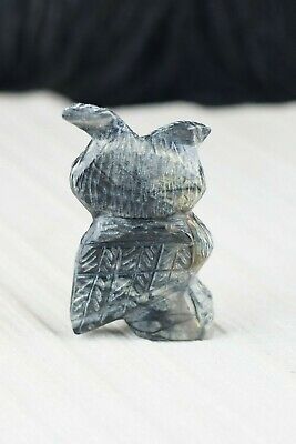 Owl Zuni Fetish Carving - Danette Laate - High Lonesome Trading