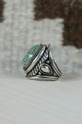 Navajo Turquoise & Sterling Silver Ring - Derrick Gordon - Size 6.75 - High Lonesome Trading