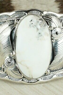 White Buffalo & Sterling Silver Bracelet - Darrell Morgan