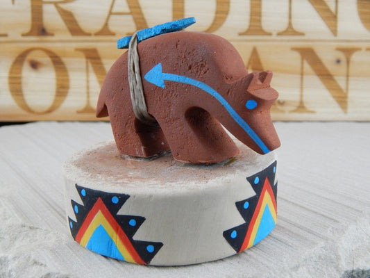 Bear Zuni Fetish Carving - Eldred Sanchez - High Lonesome Trading