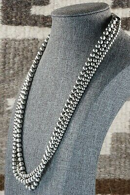 Navajo Sterling Silver Pearl Necklace - Jan Mariano