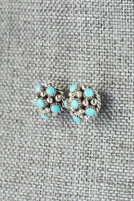 Turquoise & Sterling Silver Earrings - Dickie Charlie