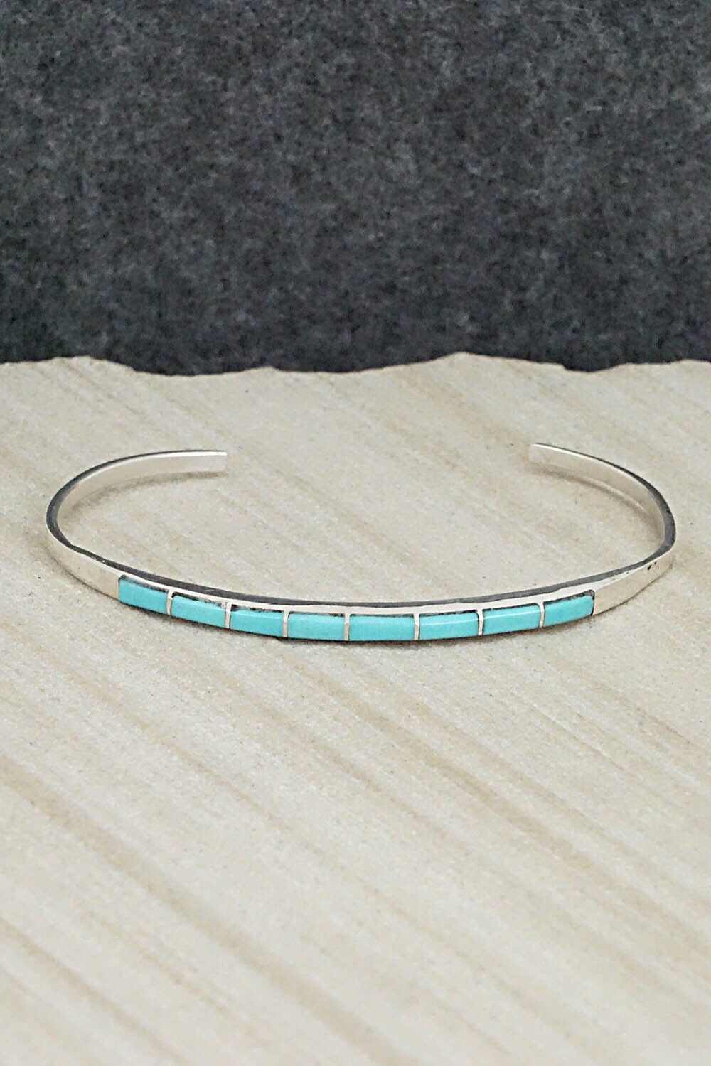 Turquoise & Sterling Silver Bracelet - Jeanette Chavez